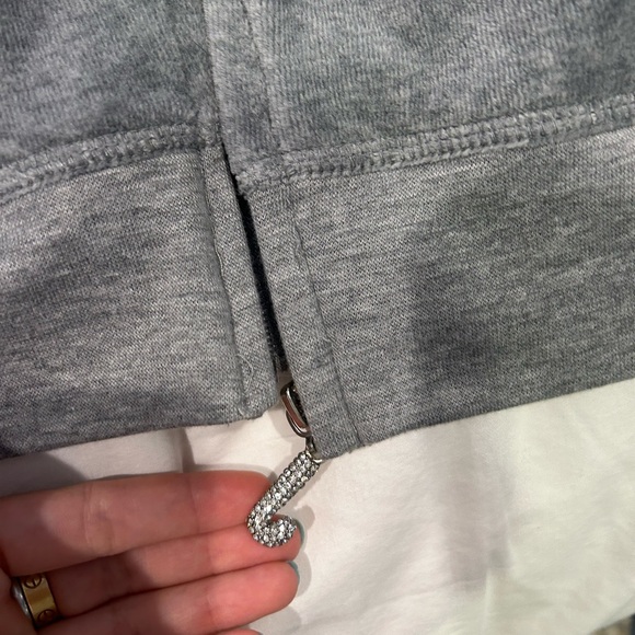 Juicy Couture Gray Velvet Zip Up - Picture 4 of 6